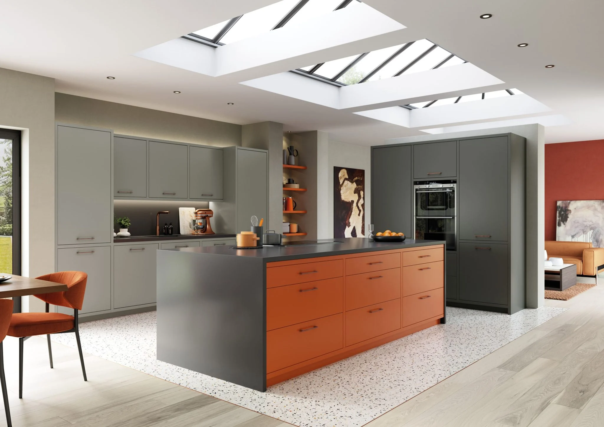 zola-matte-zingy-orange-graphite-dust-grey-modern-contemporary-kitchen-uform-2048x1448